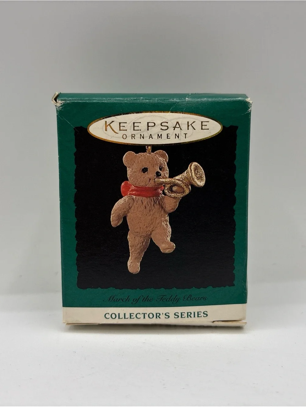 Hallmark Keepsake Miniature Ornament 1995 March Of The Teddy Bears 3rd In Series